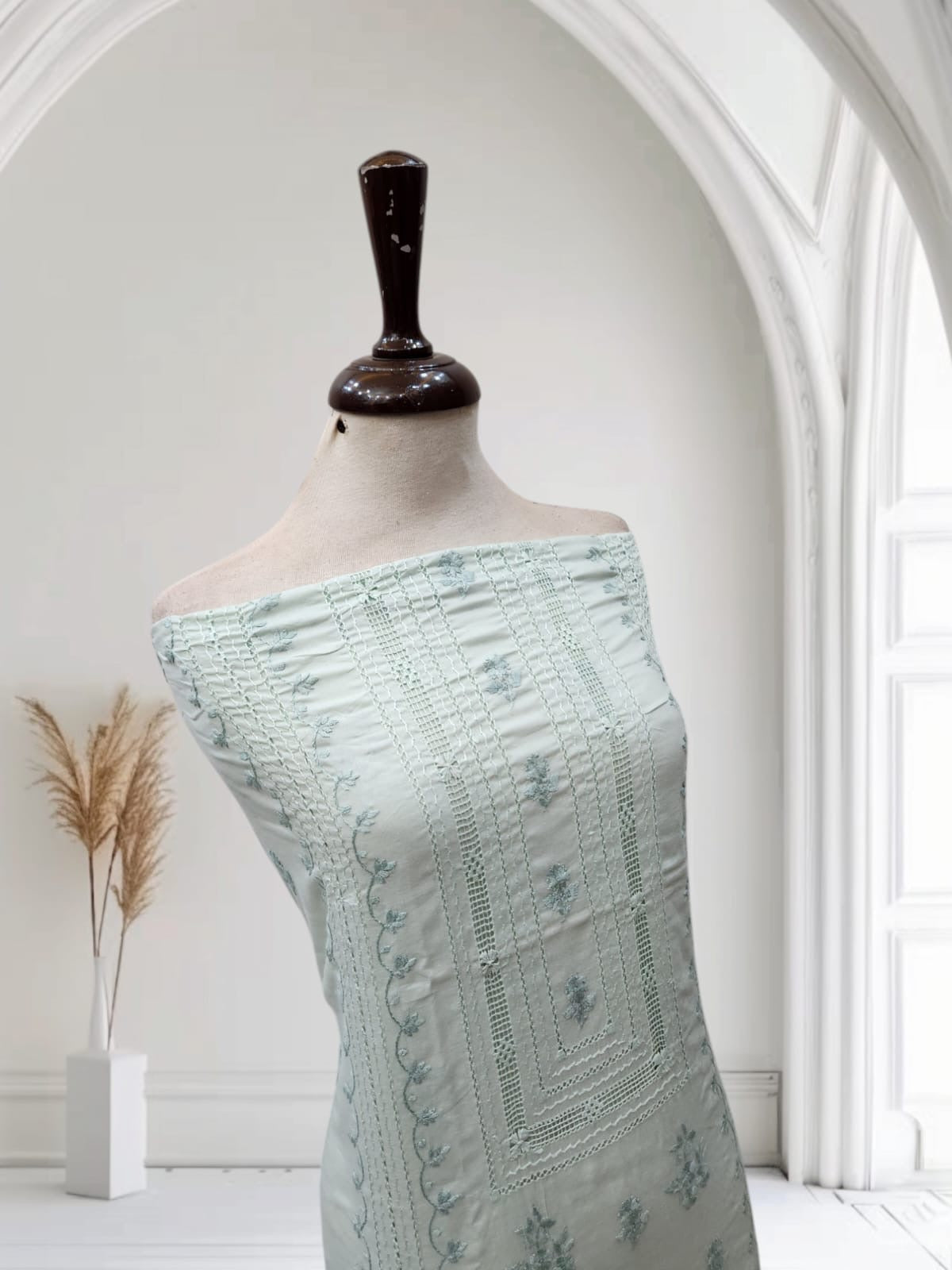 Tarkashi Lawn hand embroidered shirt