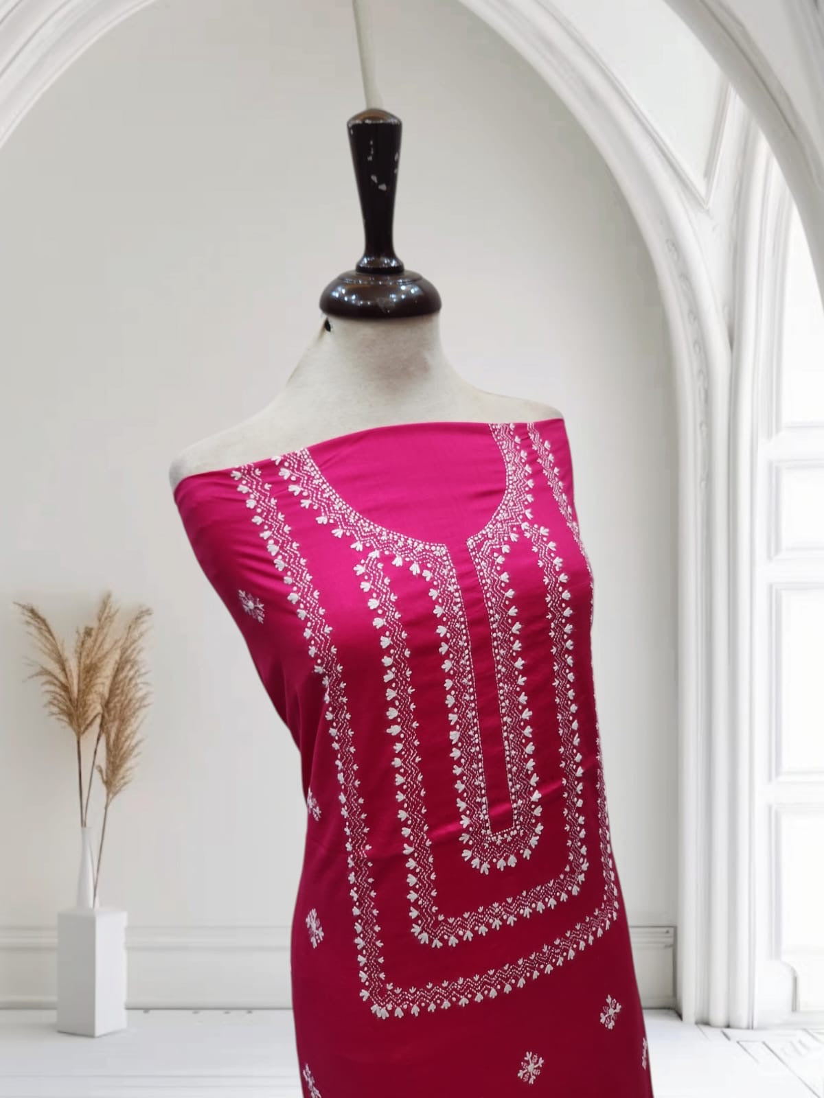Kantha lawn hand embroidered shirt