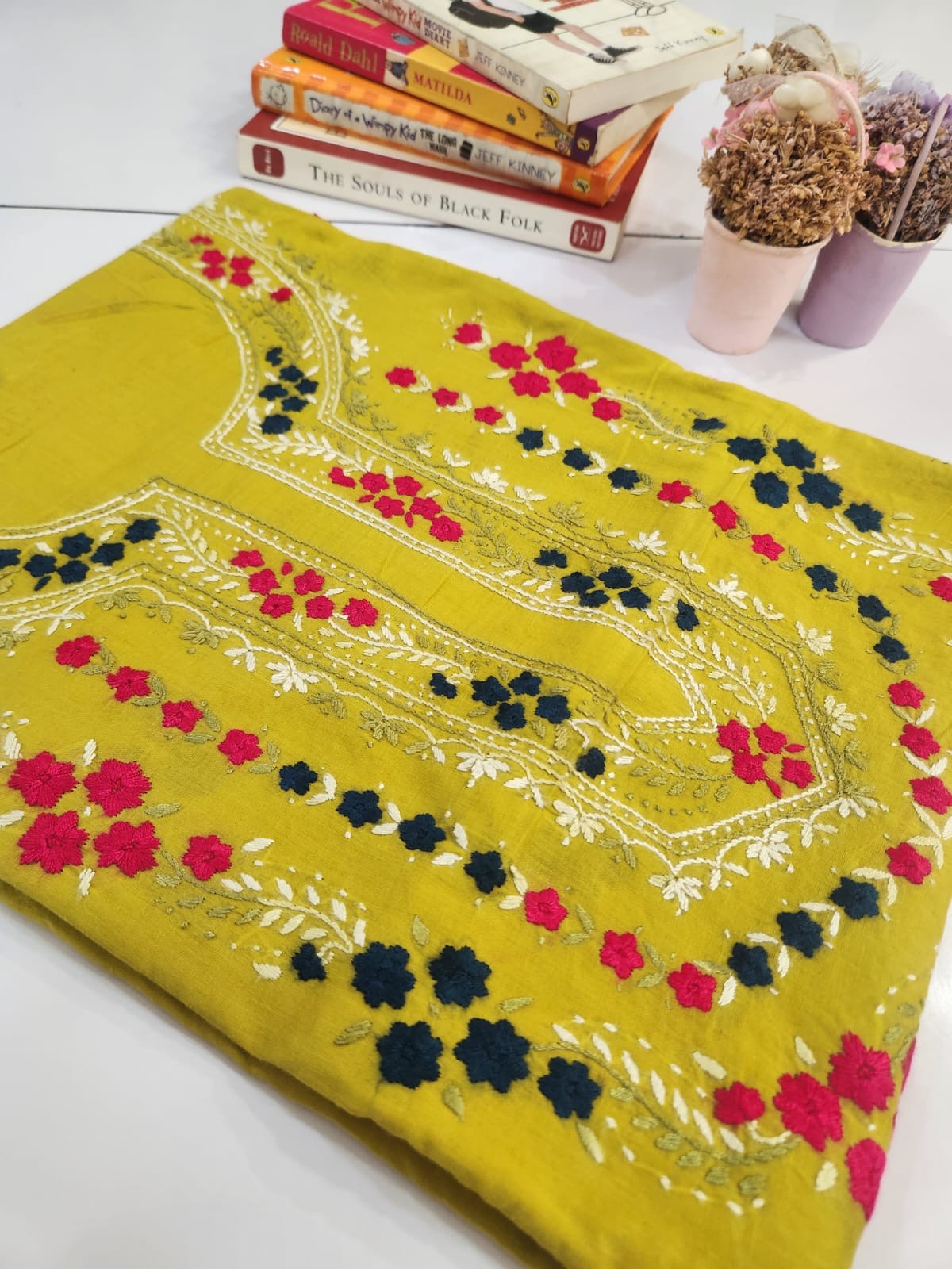 Lawn hand embroidered shirt