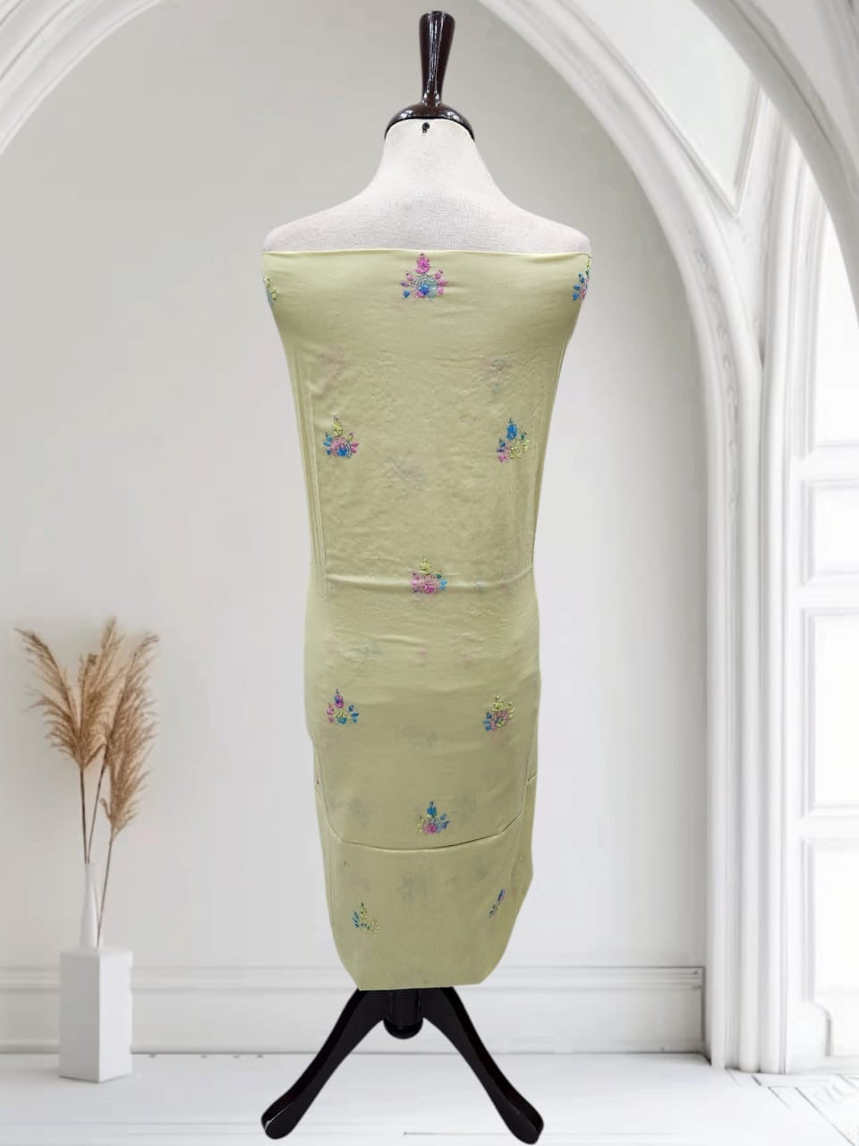 Lawn hand embroidered shirt