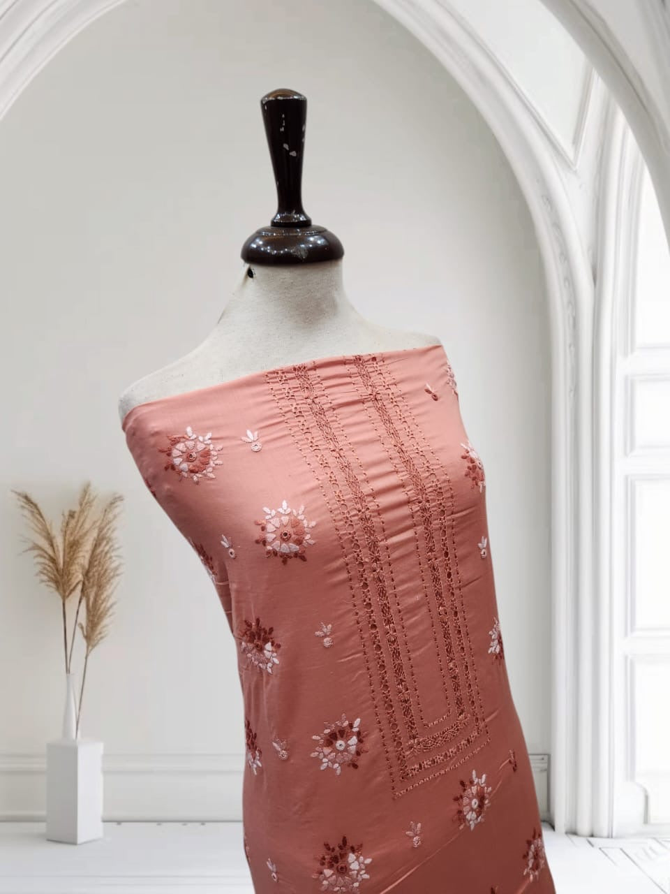 Tarkashi lawn hand embroidered shirt
