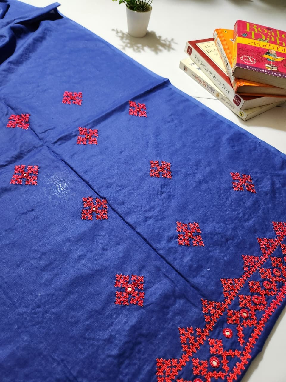 Lawn Sindhi hand embroidered Shirt