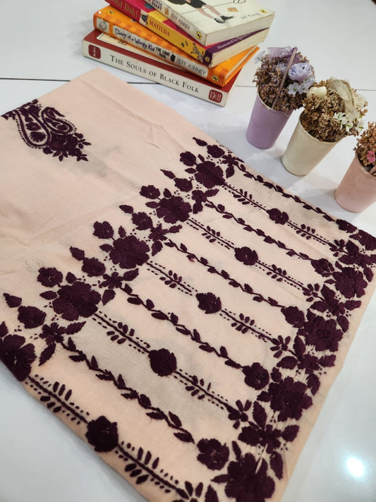 Branded lawn hand embroidered shirt