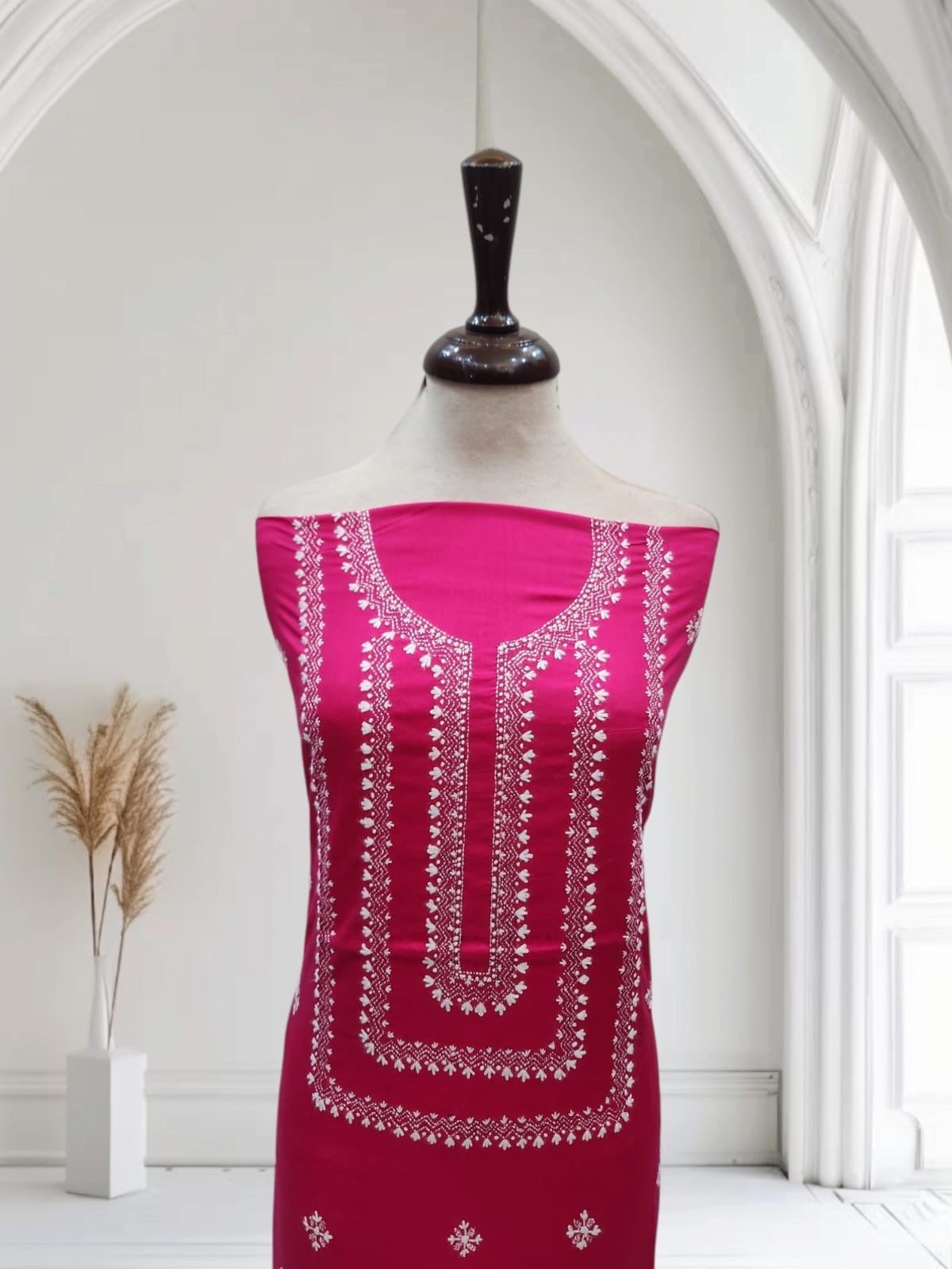 Kantha lawn hand embroidered shirt