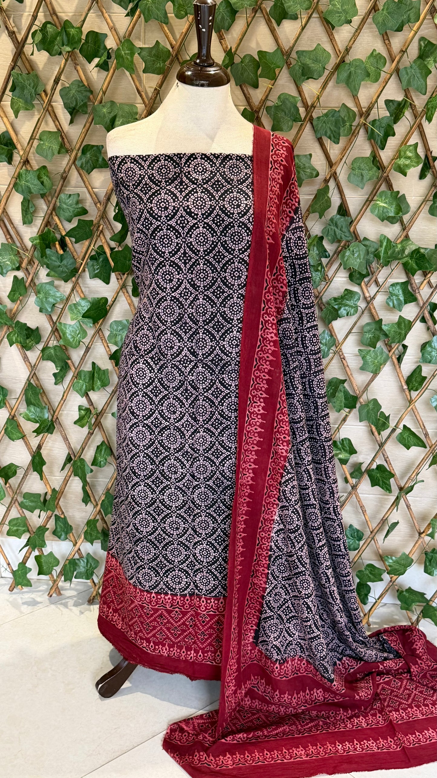 Lawn Natural Dyed Shirt and Dupatta