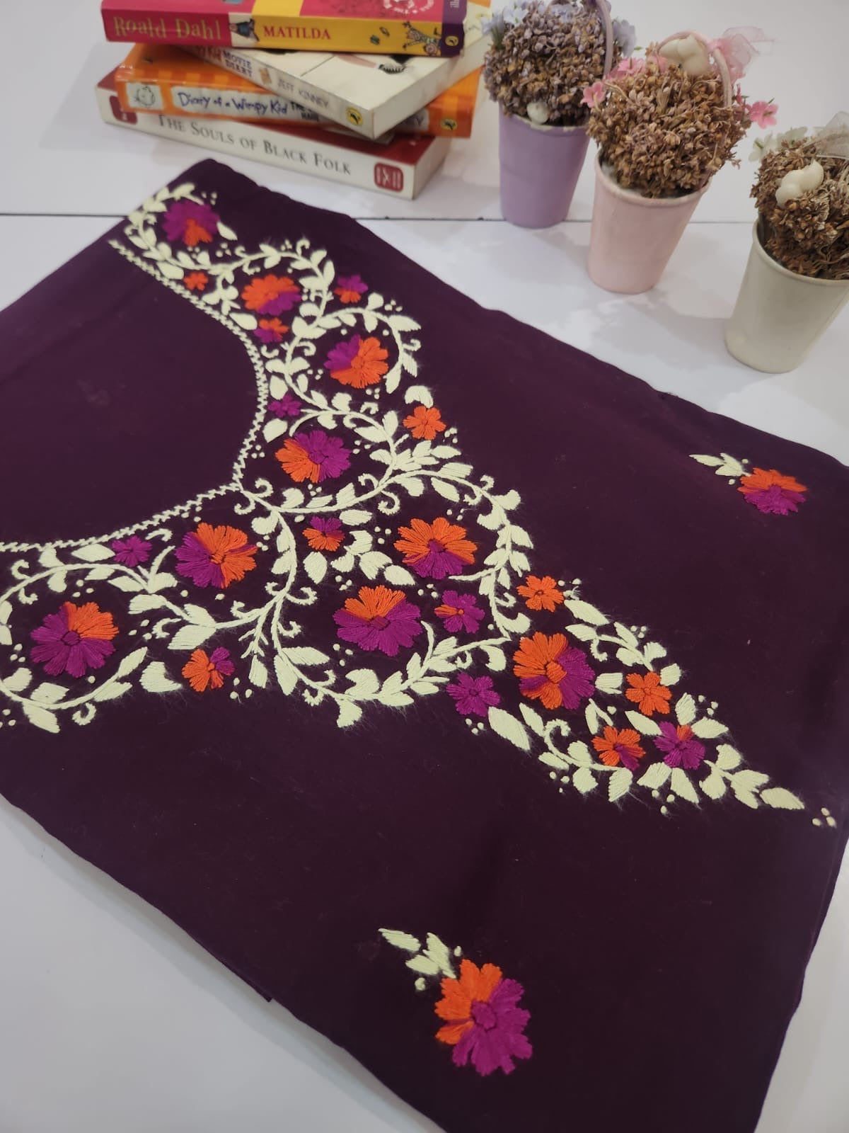 Sasti wali sale lawn Hand embroidered shirt