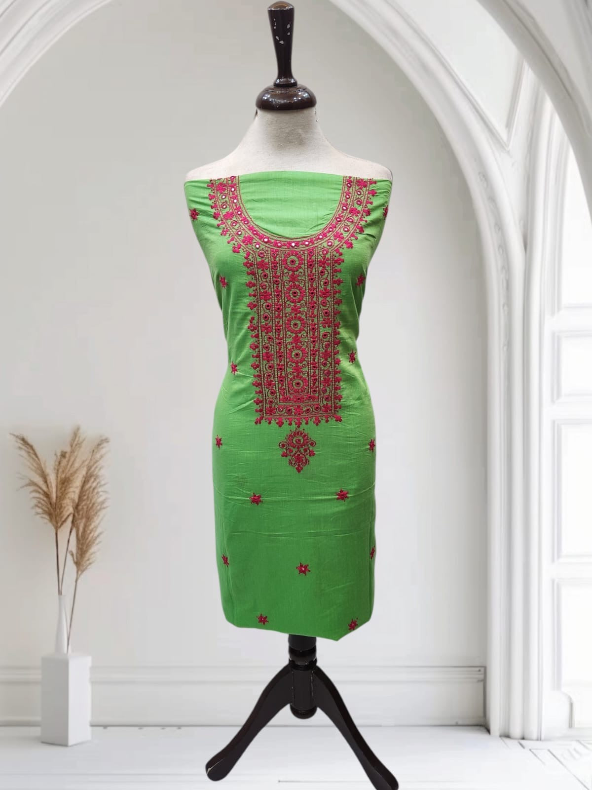 Branded lawn hand embroidered shirt