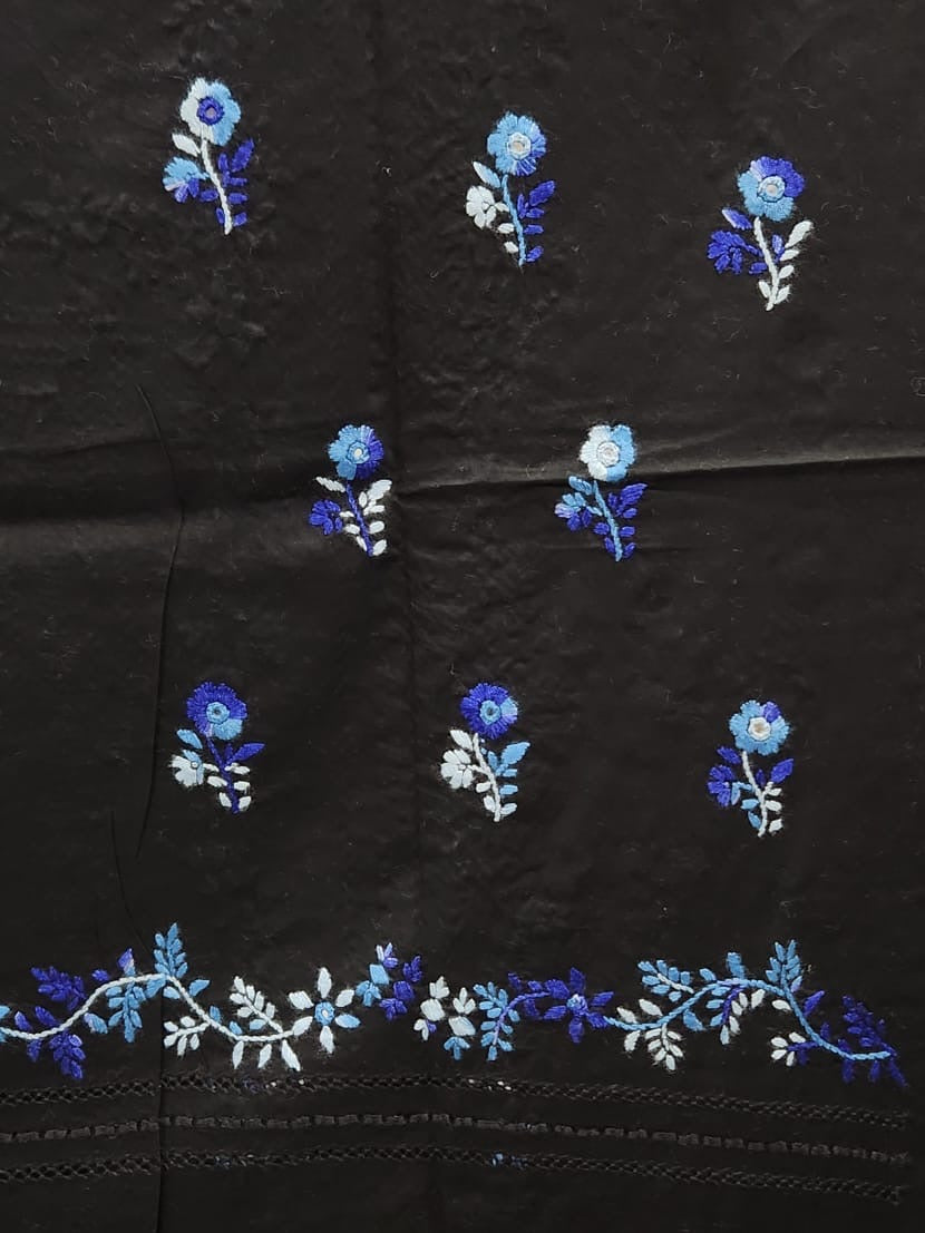 Tarkashi lawn hand embroidered shirt