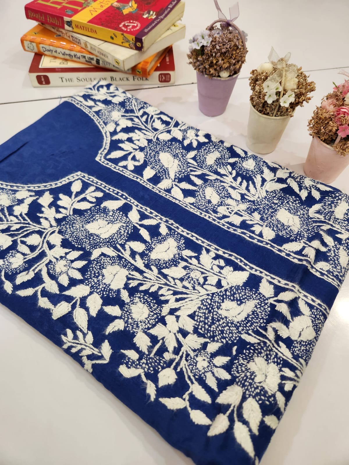 Kaccha tanka Lawn hand embroidered shirt