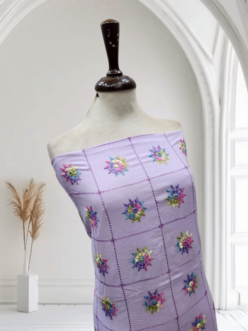 Tarkashi lawn hand embroidered shirt