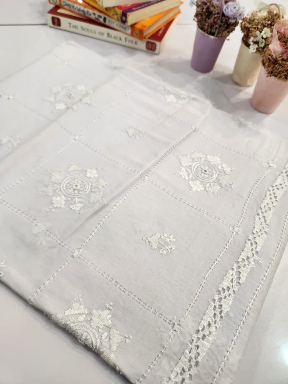Tarkashi lawn hand embroidered shirt