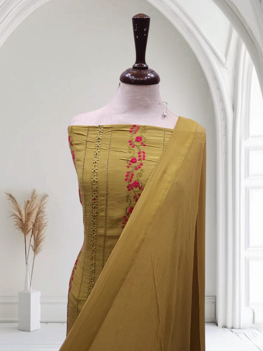 Raw silk Fresh Olive 🫒 shade 2pc