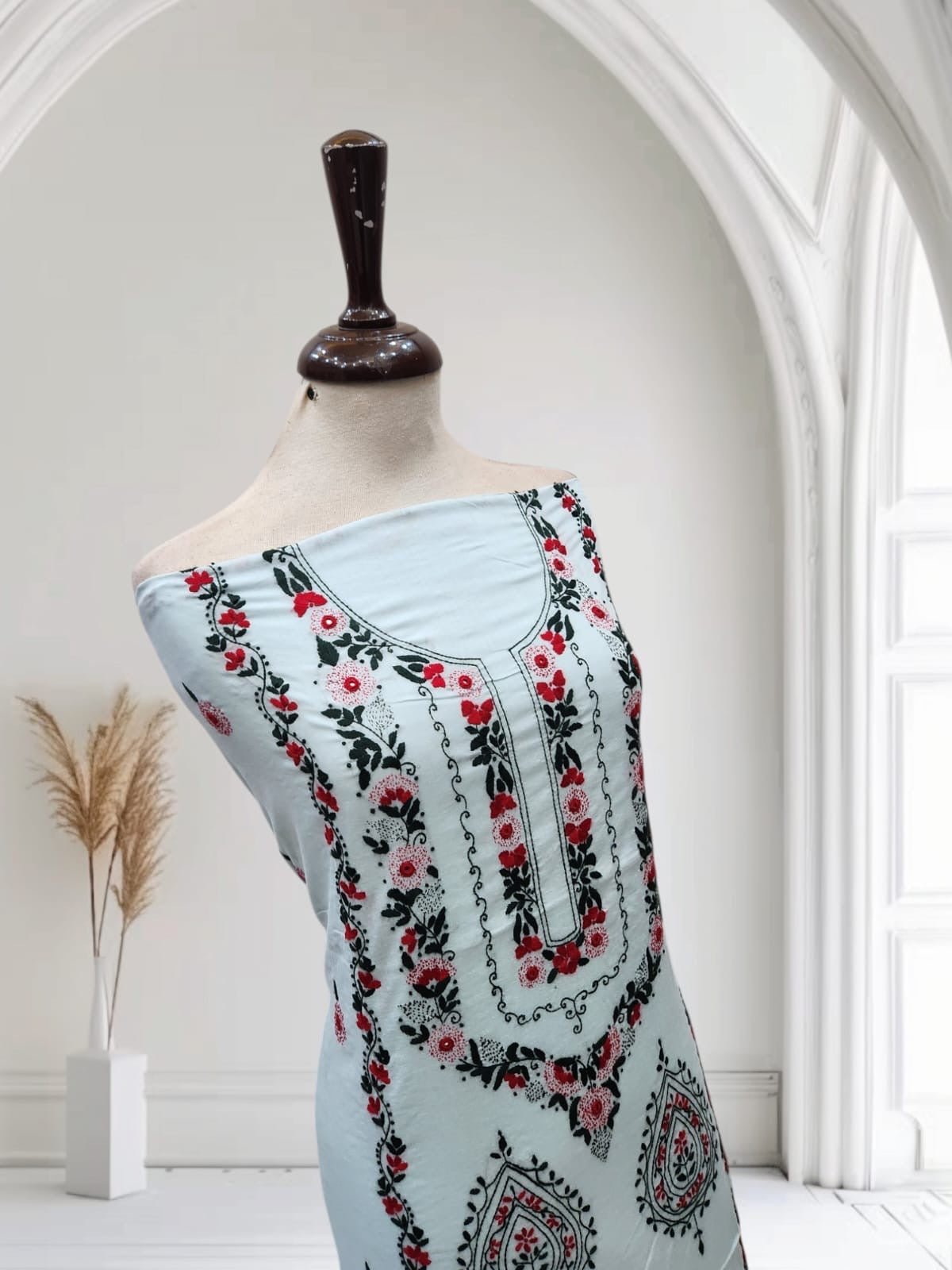 Premium lawn hand embroidered shirt