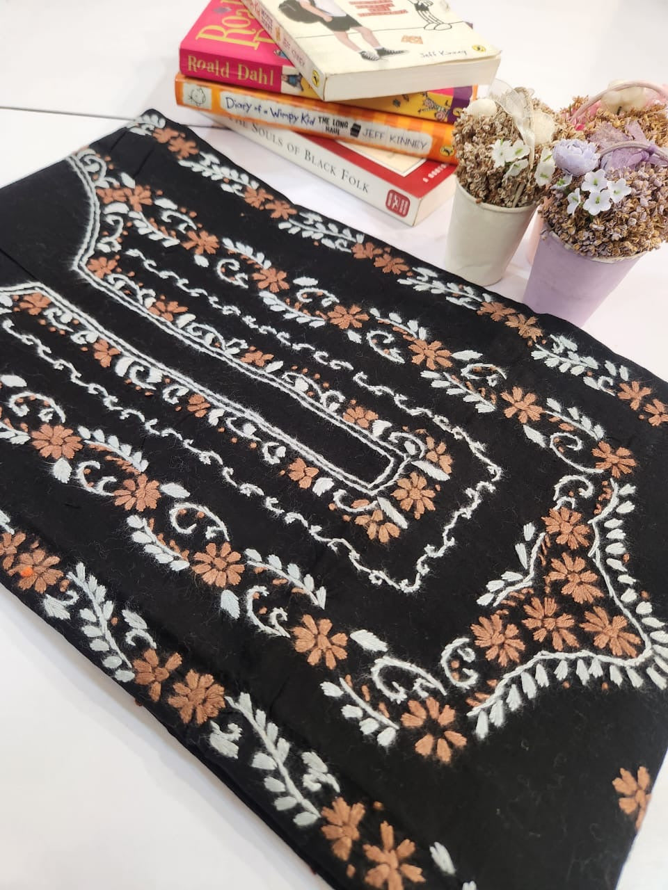 Lawn hand embroidered shirt