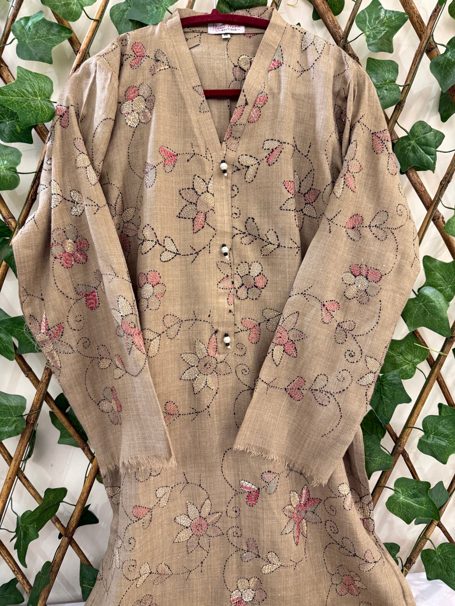 Pashmina Kantha kurta size Medium
