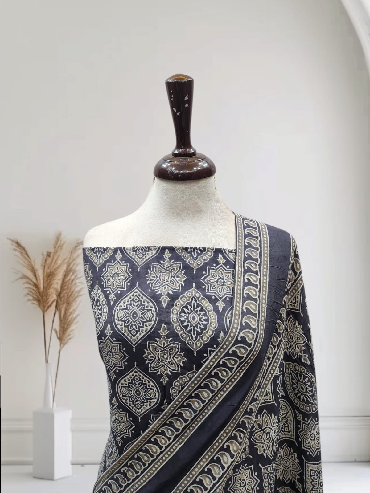 Natural dyed linen 2pc grey