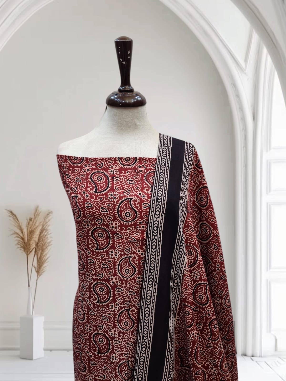 Sale on Linen Natural Dyed 2pc Shirt and Dupatta