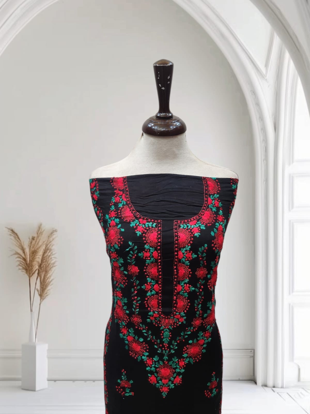 Lawn hand embroidered shirt