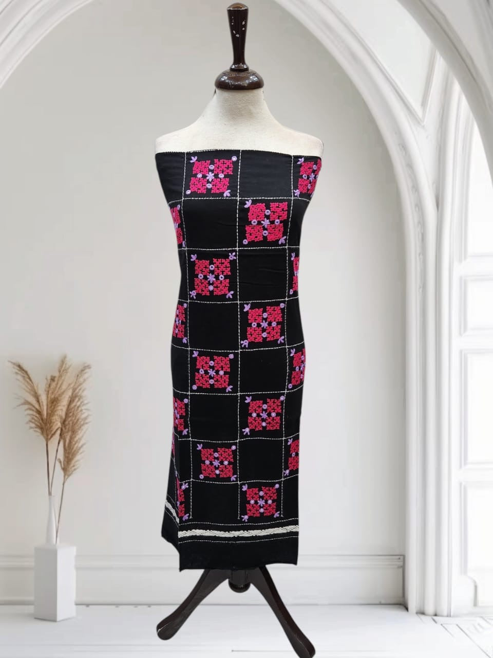 Tarkashi lawn hand embroidered shirt