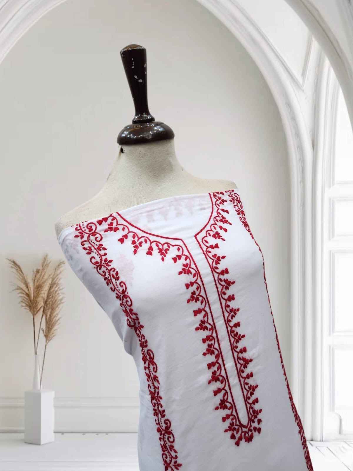 Lawn hand embroidered shirt