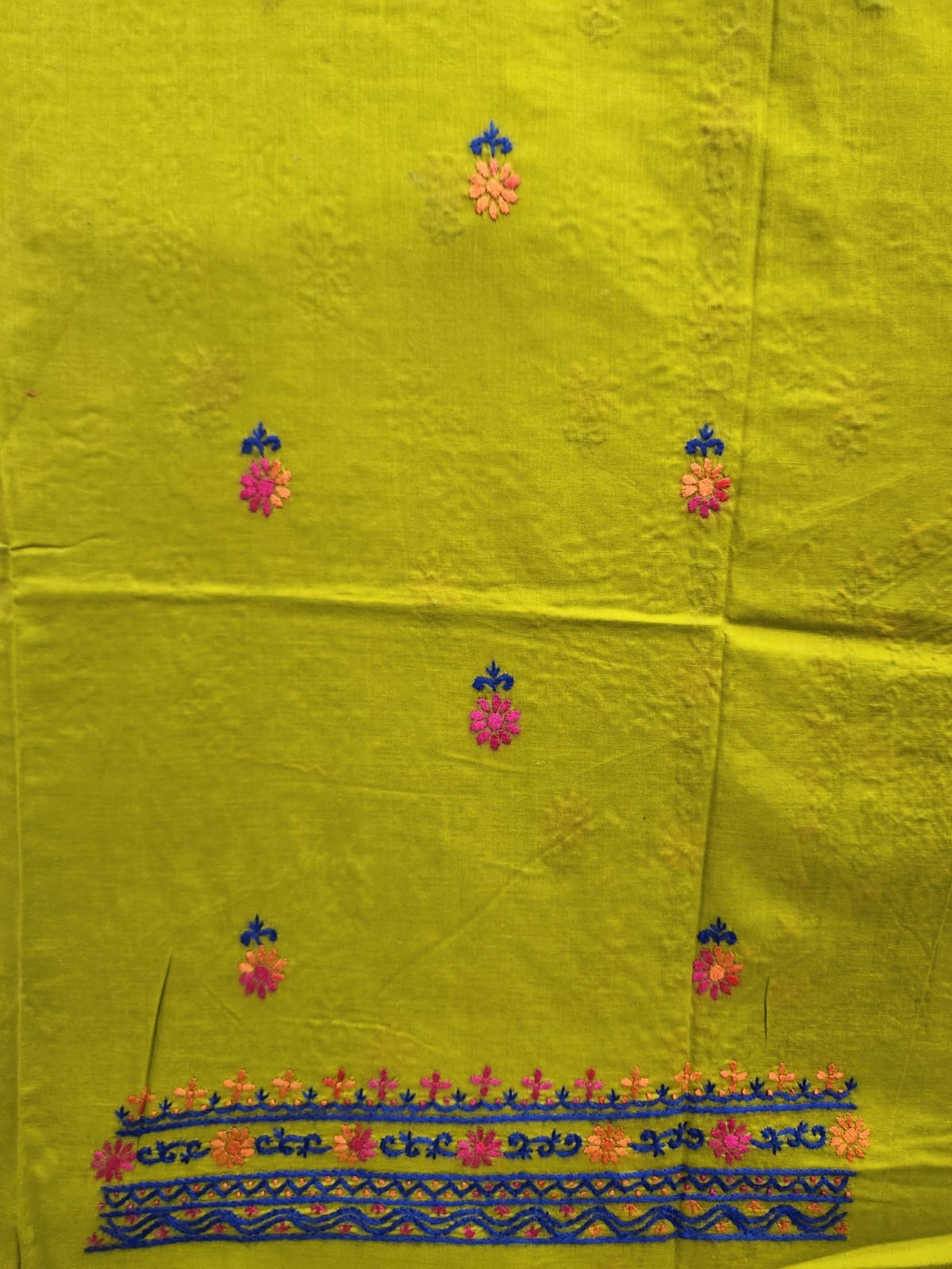 Lawn hand embroidered shirt