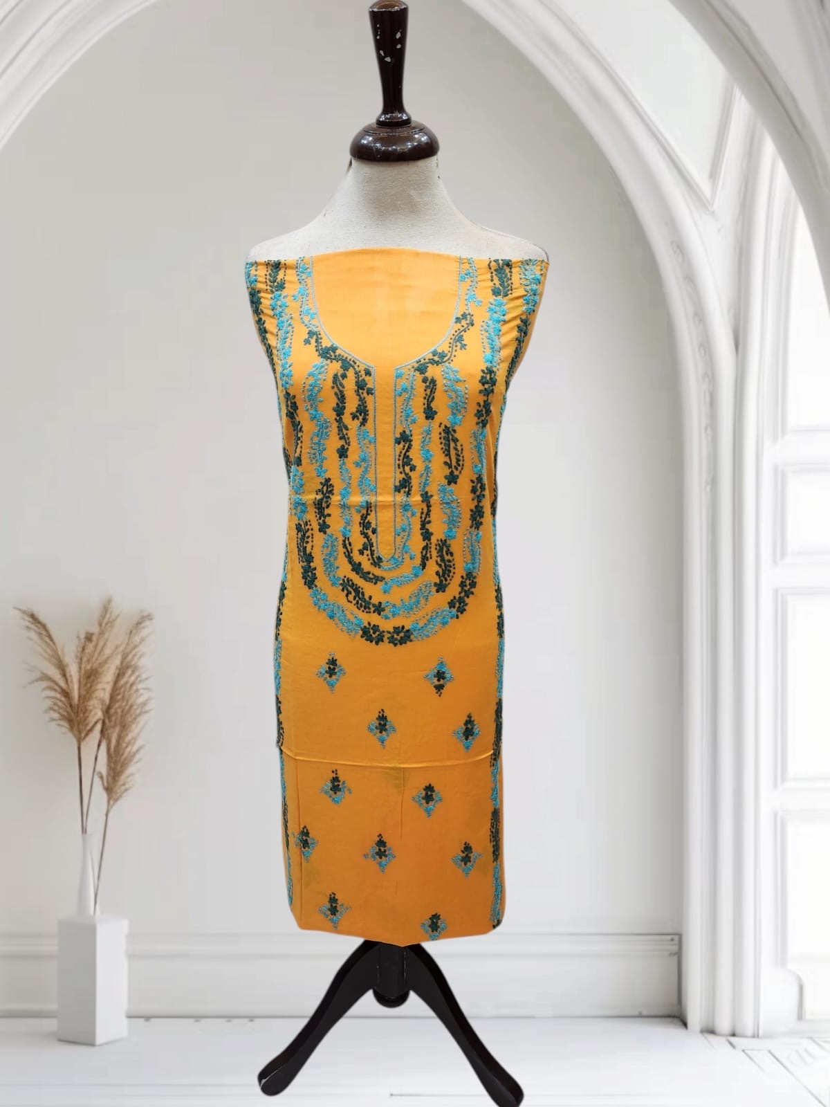 Lawn hand embroidered shirt