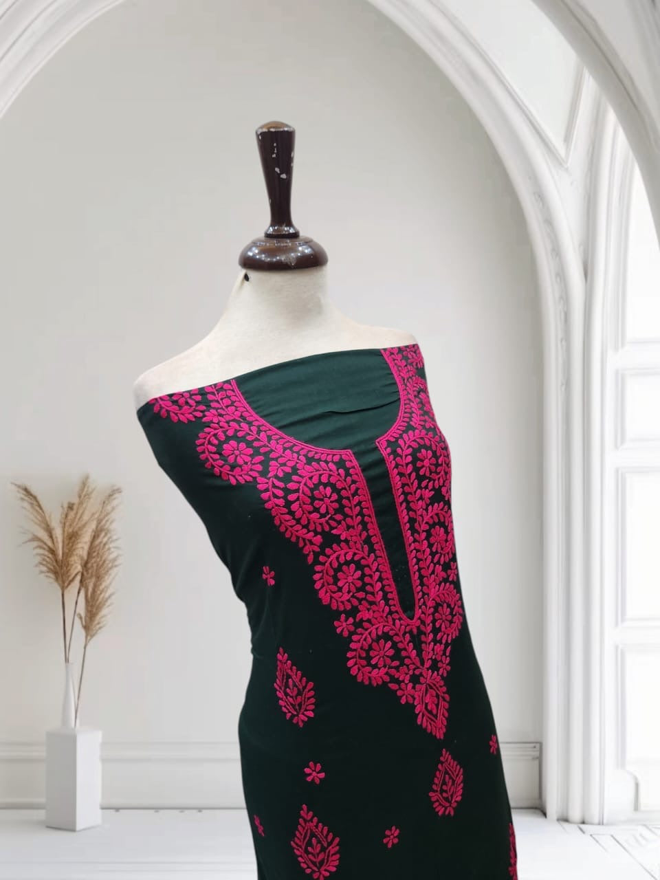 Lawn budget hand embroidered shirt