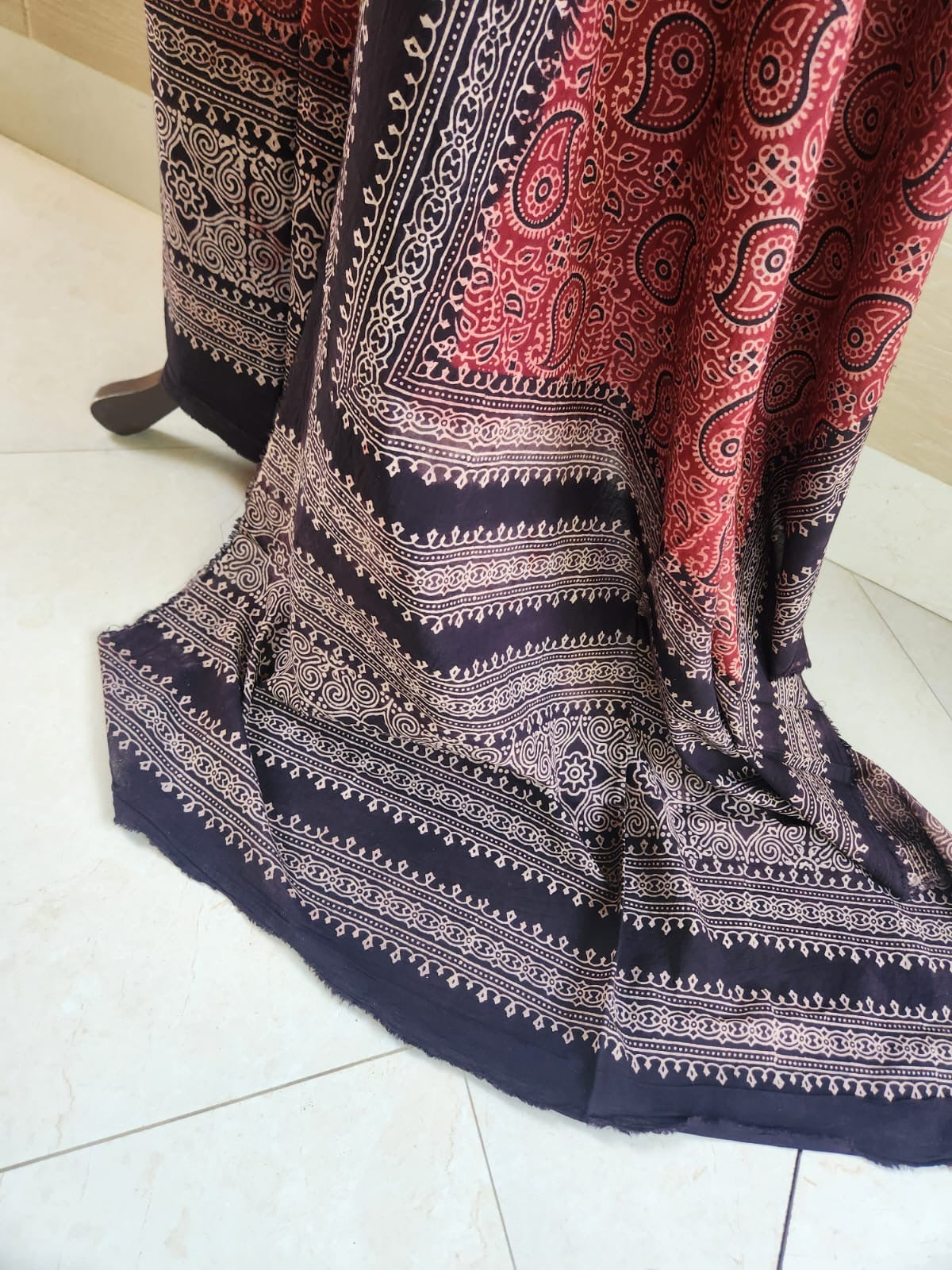 Lawn natural dyed shirt and dupatta