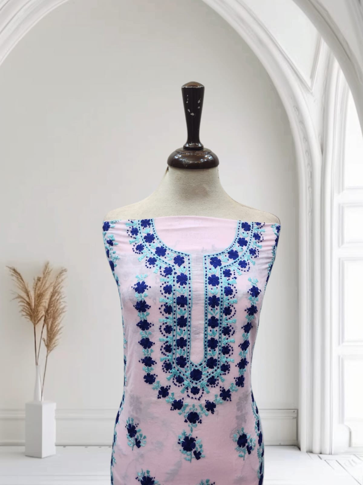 Lawn hand embroidered shirt