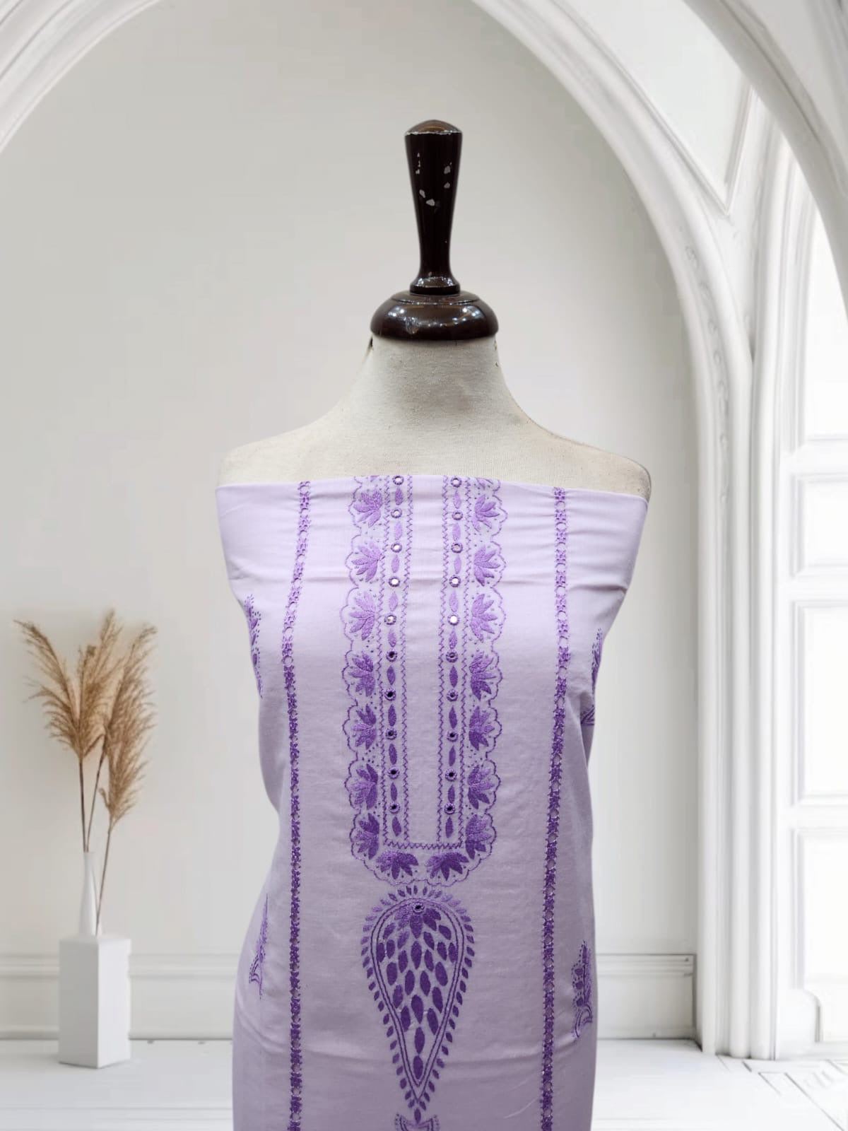 Lavender Lawn Tarkashi shirt