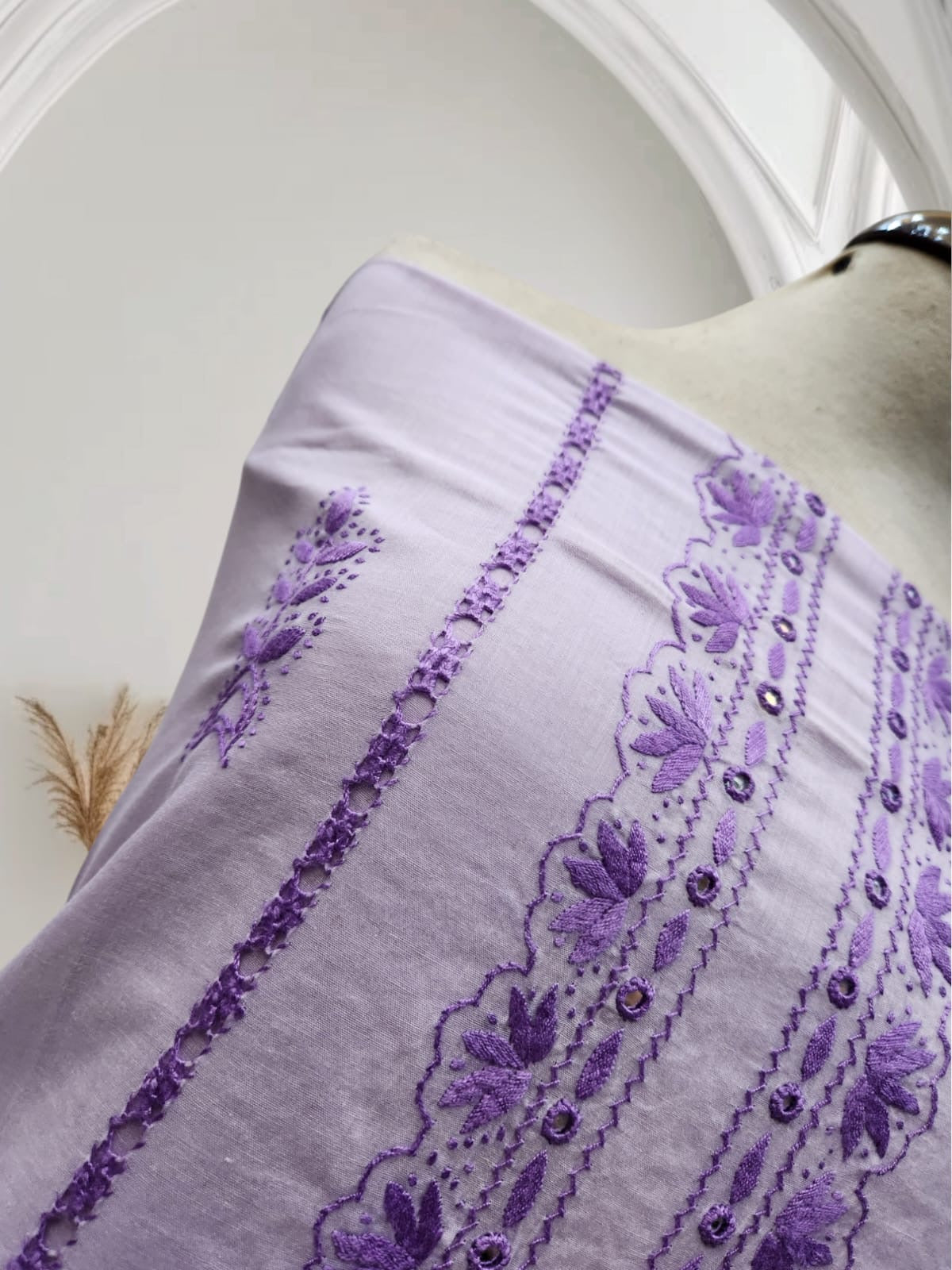 Lavender Lawn Tarkashi shirt