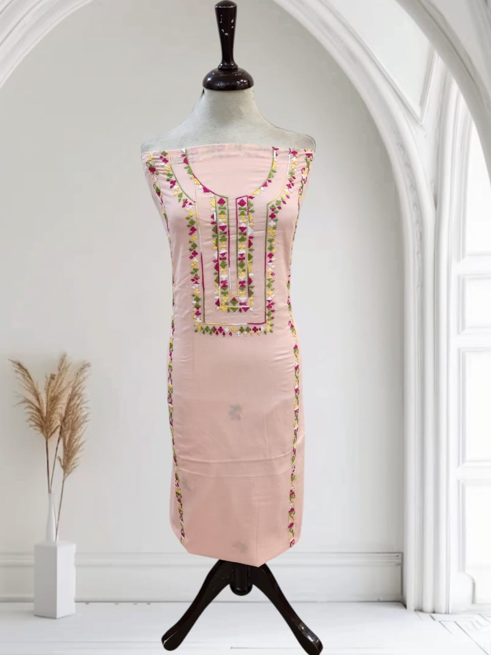 Lawn hand embroidered shirt