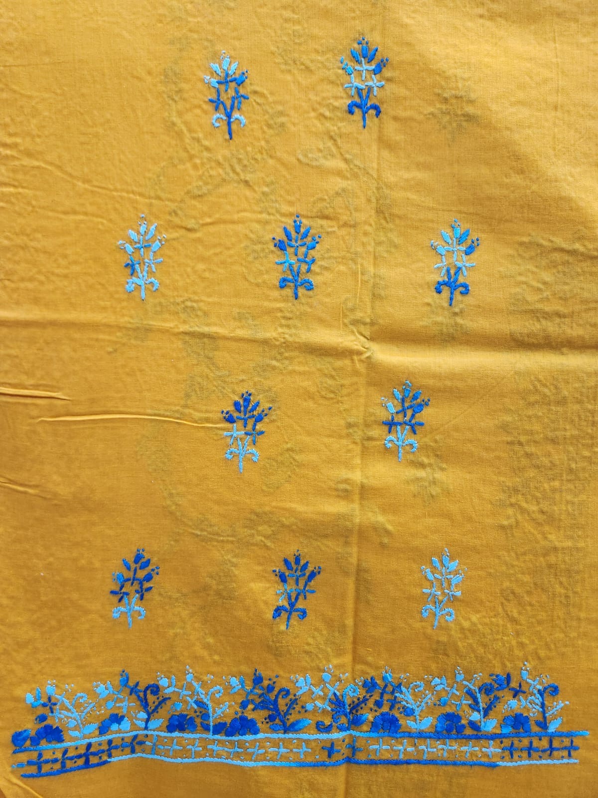Lawn hand embroidered shirt
