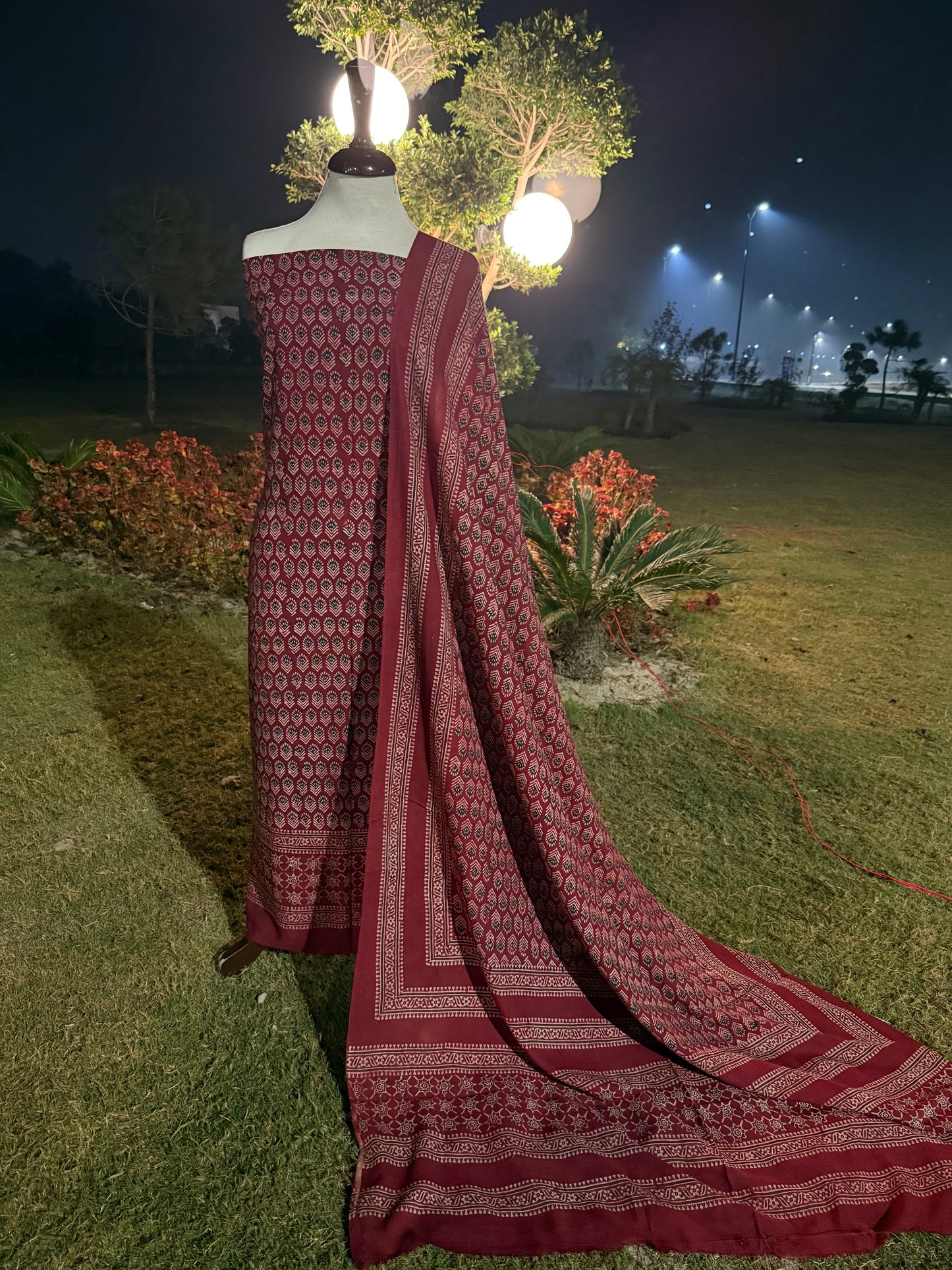 Lawn Natural dyed shirt and dupatta
