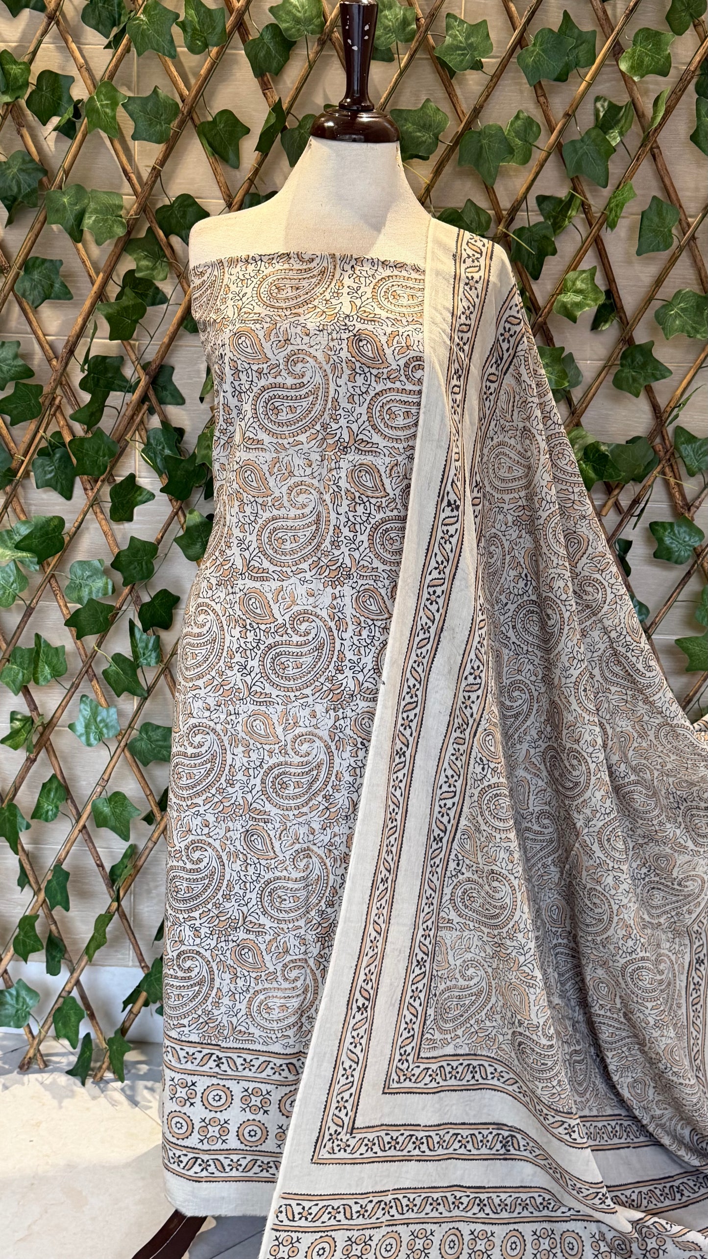 Lawn Natural Dyed Shirt and dupatta