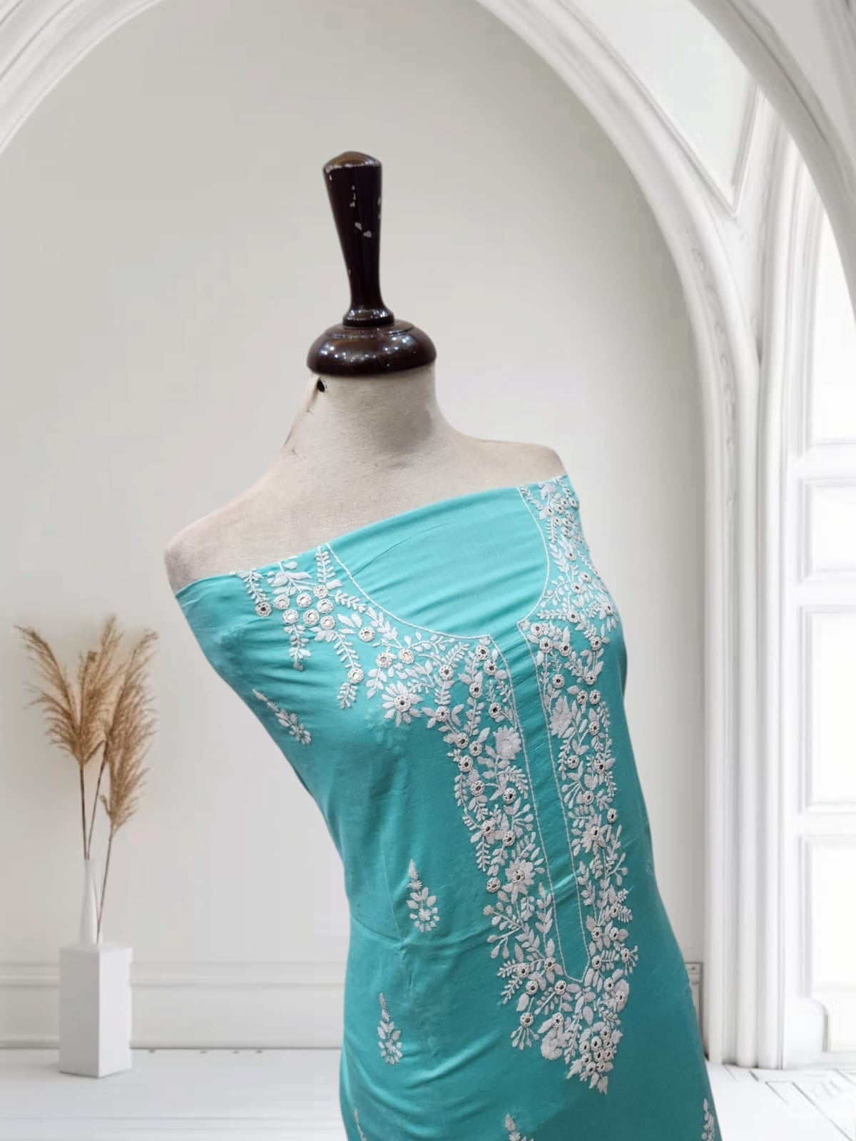 Lawn hand embroidered shirt