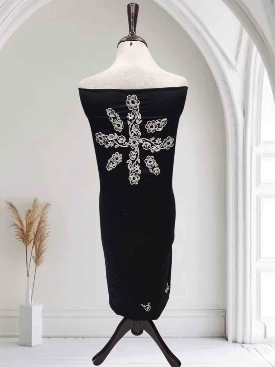 Tarkashi lawn hand embroidered jaal shirt