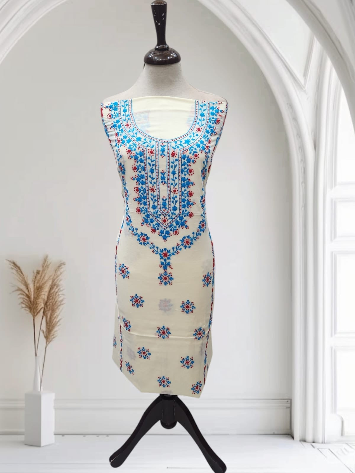 Lawn hand embroidered shirt
