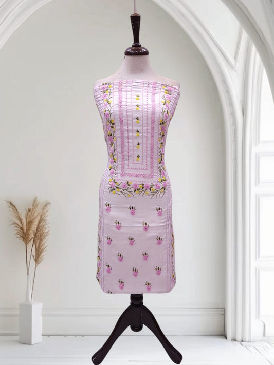 Royal Pink Lawn Tarkashi Shirt