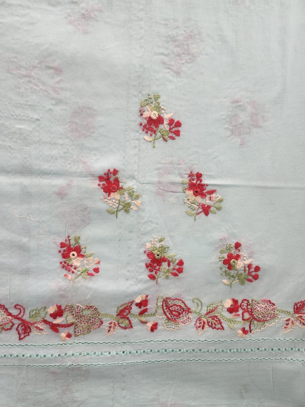 Tarkashi lawn hand embroidered shirt