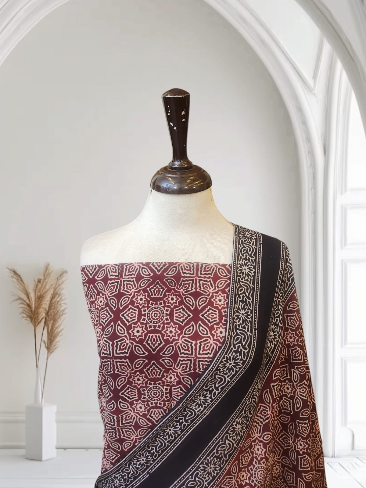 Linen Natural dyed 2pc Shirt and dupatta