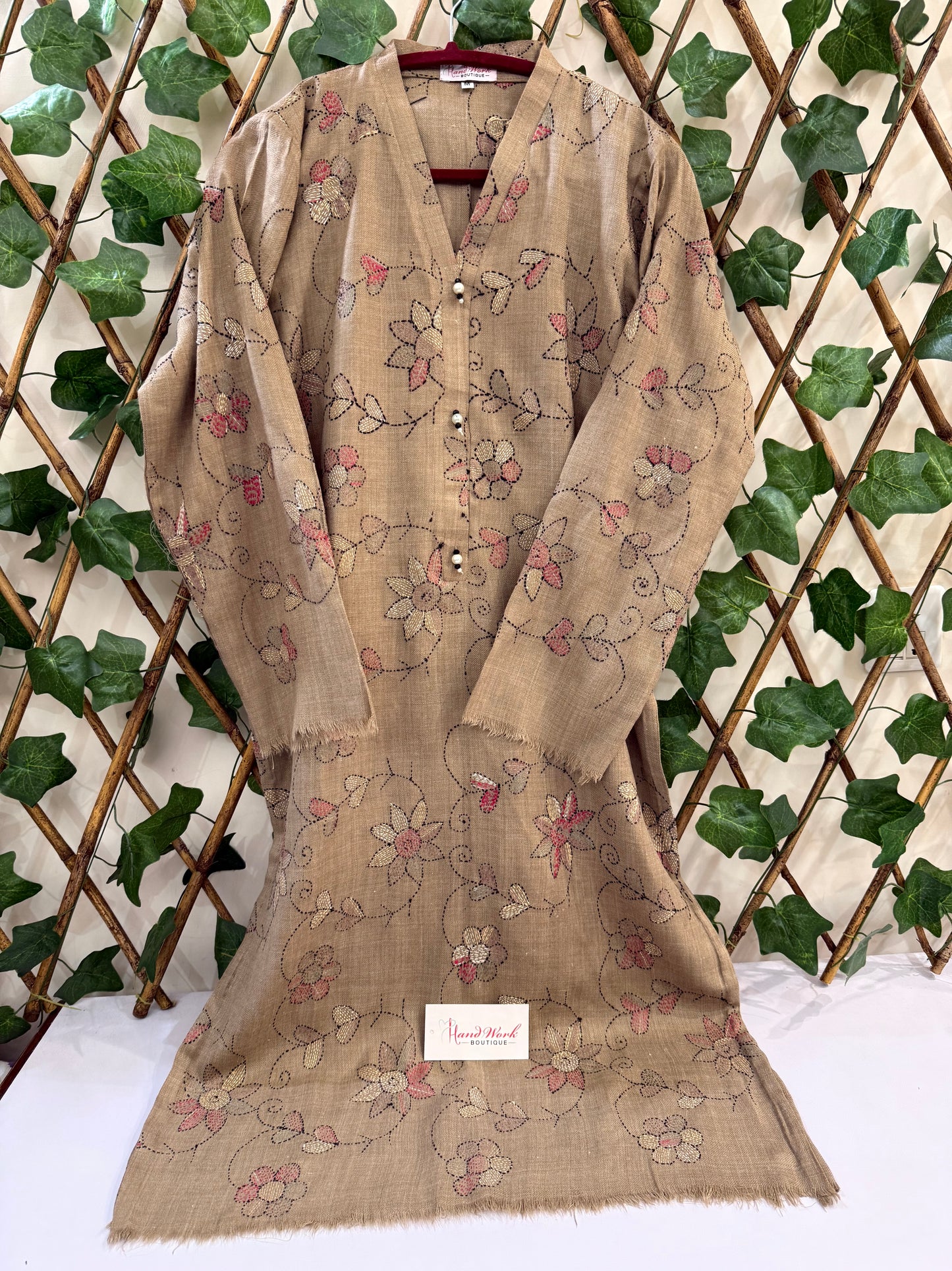 Pashmina Kantha kurta size Medium