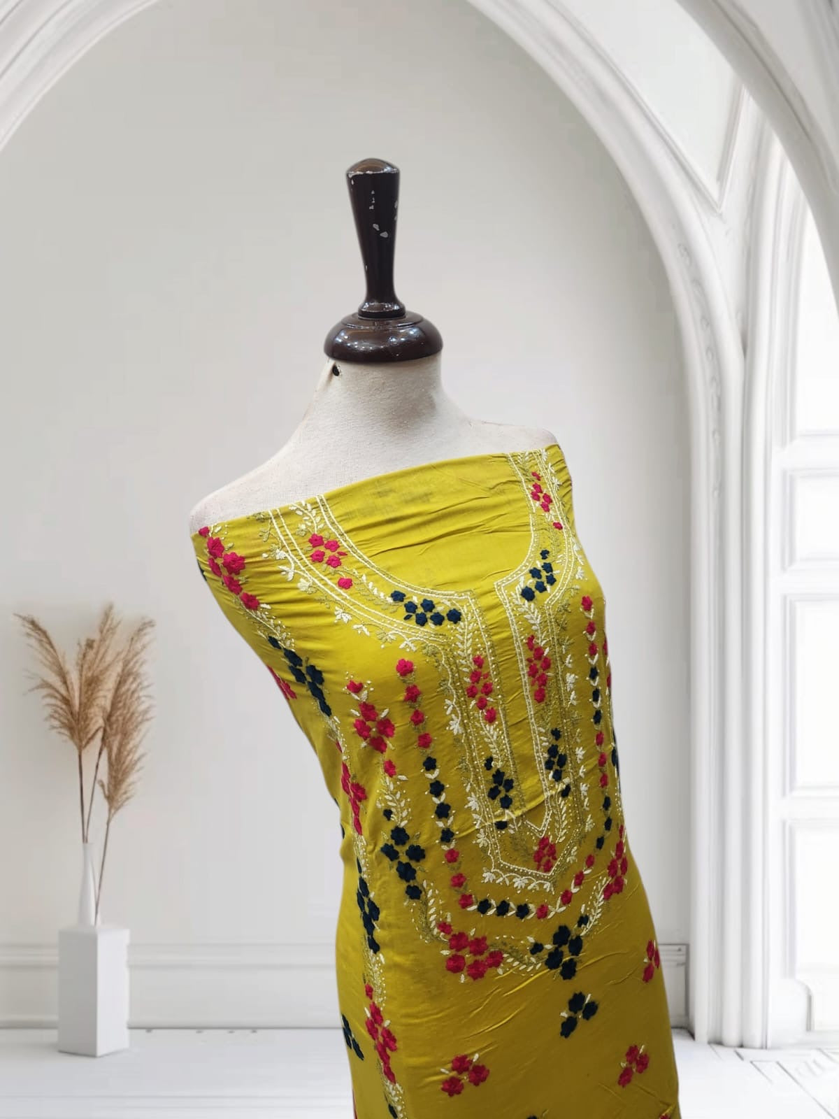 Lawn hand embroidered shirt