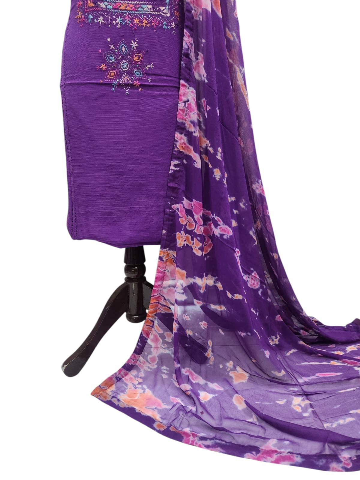 Raw Silk Tarkashi with kantha Eid Collection