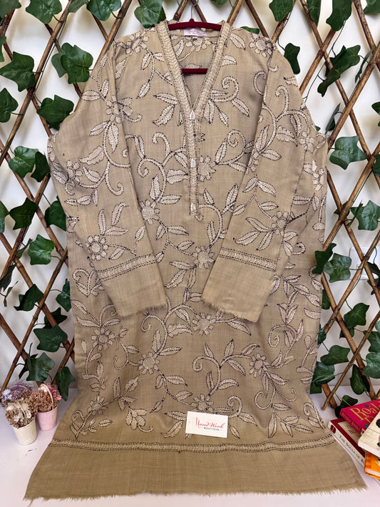 Pashmina kantha kurta size X-Large