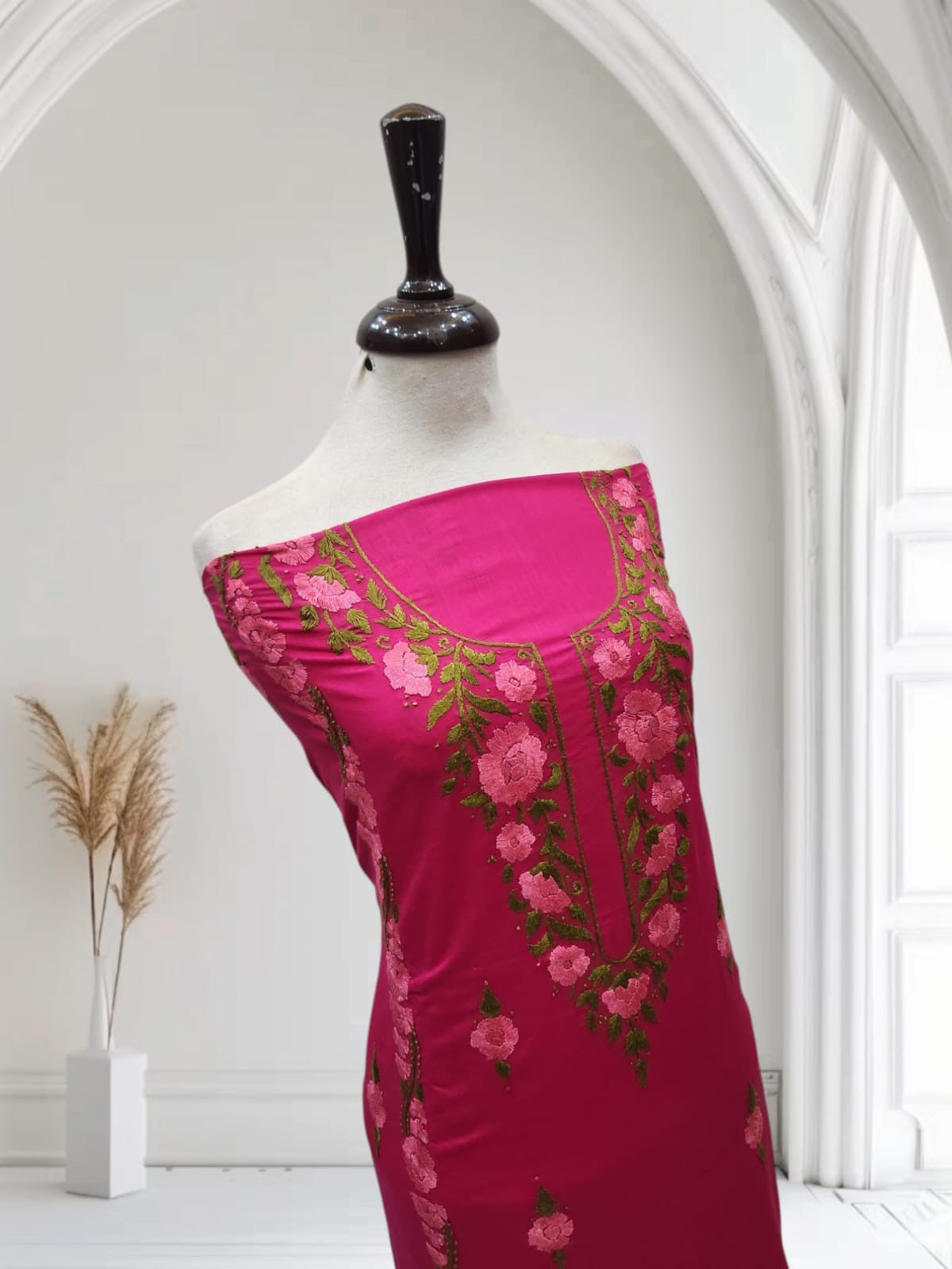 Lawn hand embroidered shirt