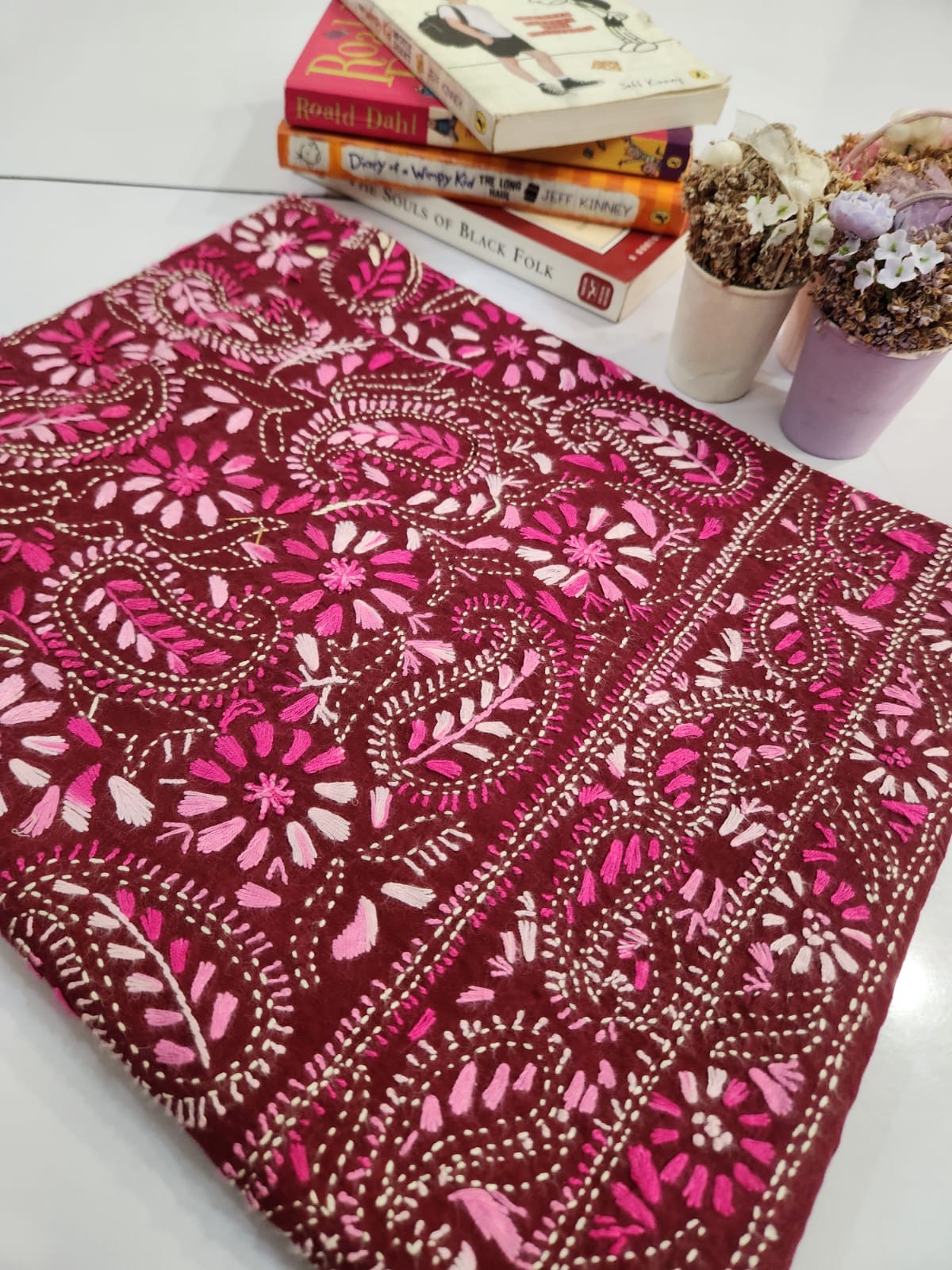 Lawn hand embroidered Jaal Shirt