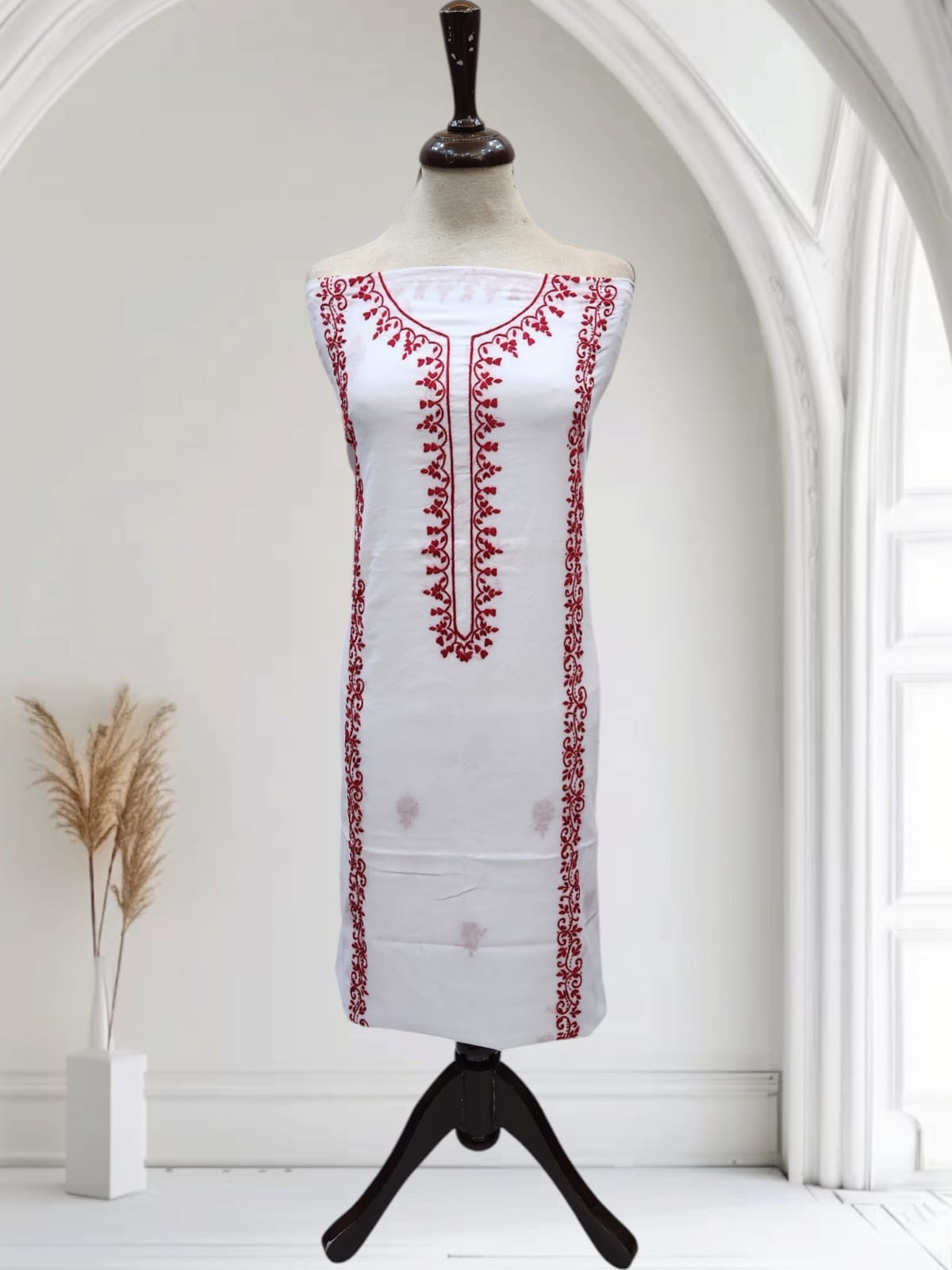 Lawn hand embroidered shirt