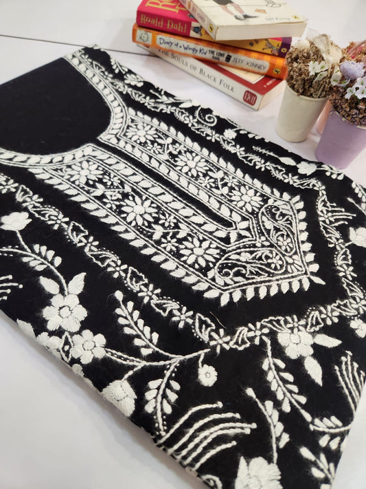 Exclusive lawn hand embroidered shirt