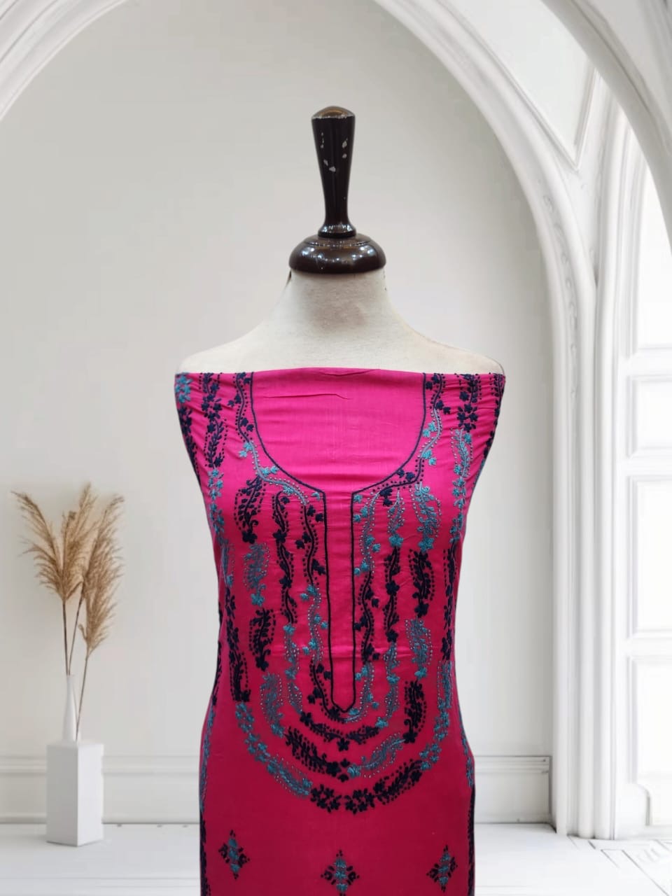 Lawn hand embroidered shirt